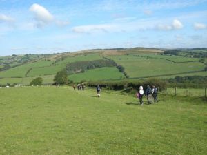 Walking along Hergest Ridge on the 2012 walk