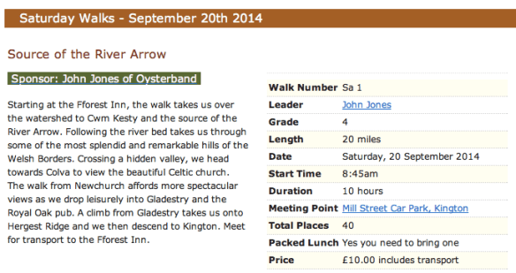 Source of the River Arrow